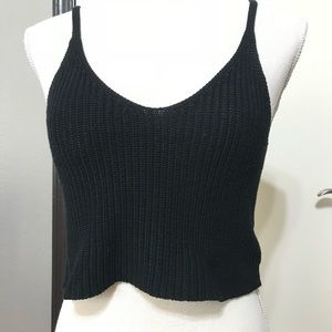 Knit crop top